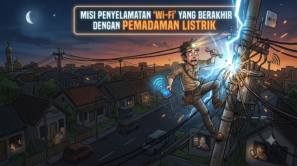Misi Penyelamatan "Wi-Fi" yang Berakhir dengan Pemadaman Listrik
